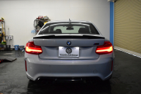 BMW Mシリーズ M2 ｺﾝﾍﾟﾃｨｼｮﾝ 6速MT LCI後期 ﾍｷｻｺﾞﾅﾙLEDﾍｯﾄﾞﾗｲﾄ&ﾃｰﾙ ﾋｰﾀｰ付黒革 harman/kardon ﾀｯﾁﾊﾟﾈﾙHDDﾅﾋﾞBｶﾒﾗ 19AW 車線逸脱&歩行者警告 衝突軽減ﾌﾞﾚｰｷ ｶｰﾎﾞﾝｲﾝﾃﾘｱ Mｼｰﾄﾍﾞﾙﾄ  2年保証