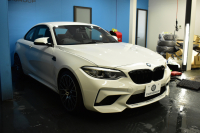 BMW Mシリーズ M2 ｺﾝﾍﾟﾃｨｼｮﾝ MDCT 7速DCT LCI後期 ｺﾝﾍﾟﾃｨｼｮﾝ専用410馬力ｴﾝｼﾞﾝ ﾍｷｻｺﾞﾅﾙLEDﾍｯﾄﾞﾗｲﾄ&ﾃｰﾙ ﾋｰﾀｰ付黒革 harman/kardon ﾀｯﾁﾊﾟﾈﾙHDDﾅﾋﾞBｶﾒﾗ 専用19AW 車線逸脱&歩行者警告 衝突軽減ﾌﾞﾚｰｷ ｶｰﾎﾞﾝｲﾝﾃﾘｱ Mｼｰﾄﾍﾞﾙﾄ  2年保証